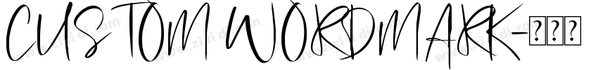 CUSTOM WORDMARK字体转换